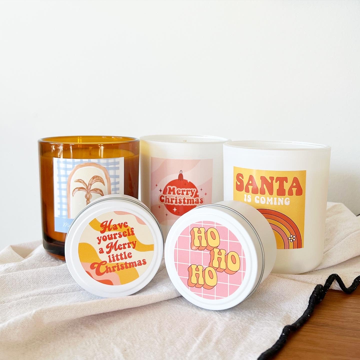 Santa is Coming Candle