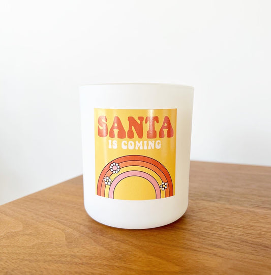 Santa is Coming Candle